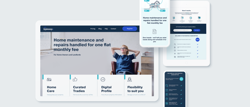Product surfaces — multiple screen views across the venture prototype